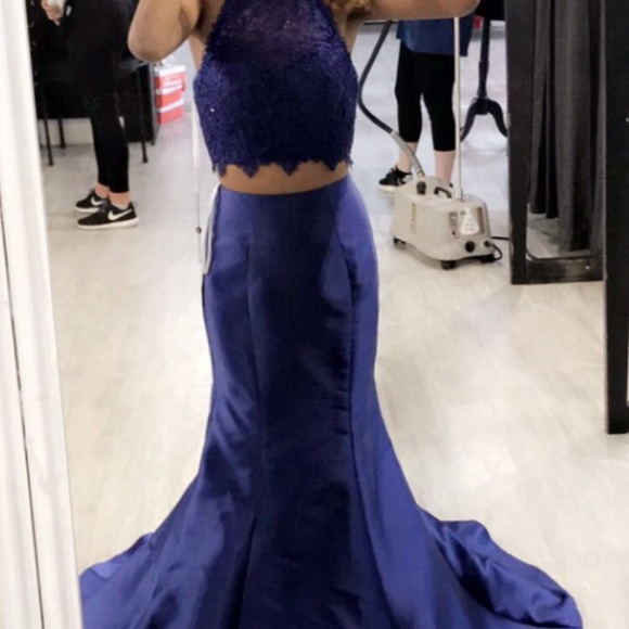 Dresses | Two Piece Royal Blue Prom Dress | Poshmark